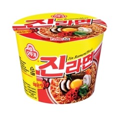 진라면 매운맛 큰컵(오뚜기)