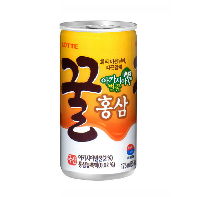  175ml 꿀홍삼캔(롯데)