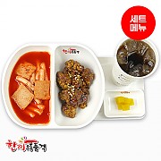 매콤콤떡볶이(매)+왕갈비치킨-단무지