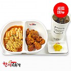매콤달콤라볶이+불닭치킨-단무지